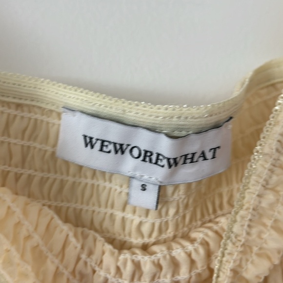 WEWOREWHAT puff sleeve organza mini dress size small - Picture 3 of 3